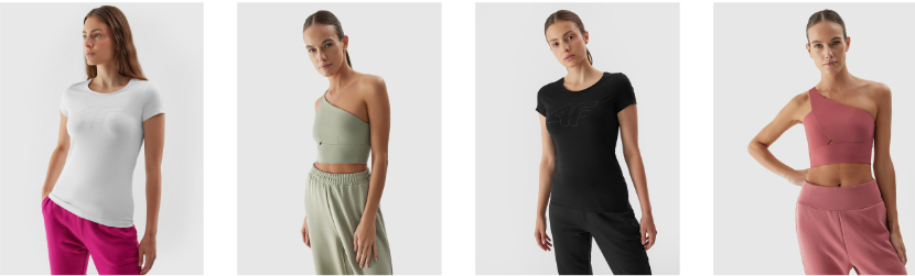 Damen-T-Shirts und Tank-Tops von 4F: Damen-T-Shirts und Tank-Tops von 4F: