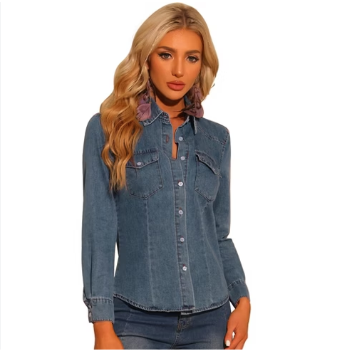 Damen Jeansbluse von modora.at