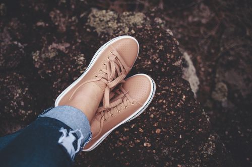 Damen-Sneakers aus echtem Leder 4