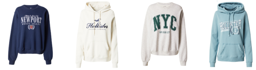Damen-Sweatshirts von Hollister: